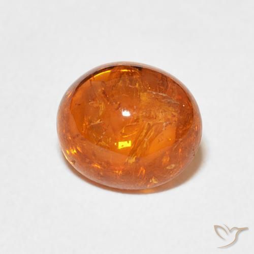 Granada espessartita fogo laranja Natural 3.25ct, oval, Transparente