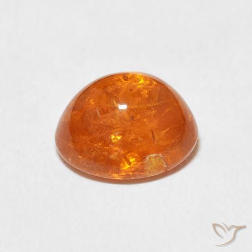 Granada espessartita Laranja brilhante Natural 2.94ct, oval, Transparente