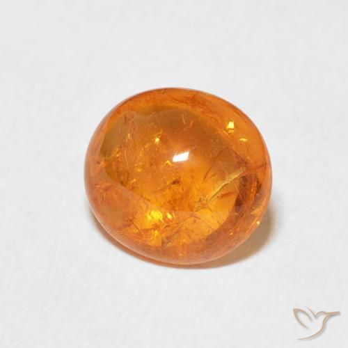 Granada espessartita Laranja Médio Natural 2.37ct, oval, Transparente