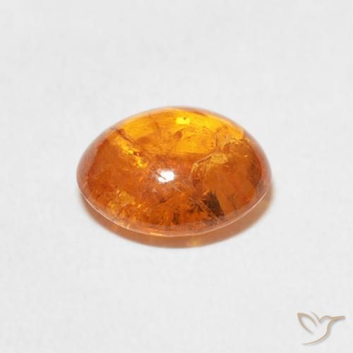 Granada espessartita Laranja Médio Natural 2.37ct, oval, Transparente