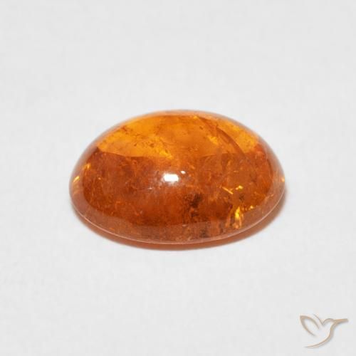 Granada espessartita Laranja Médio Natural 3.24ct, oval, Transparente