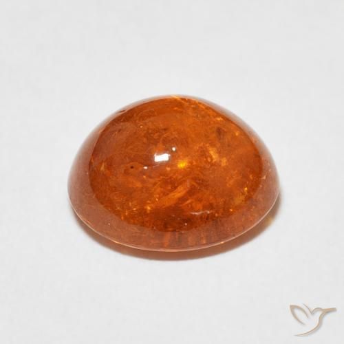 Granada espessartita laranja avermelhado Natural 4.79ct, oval, Transparente