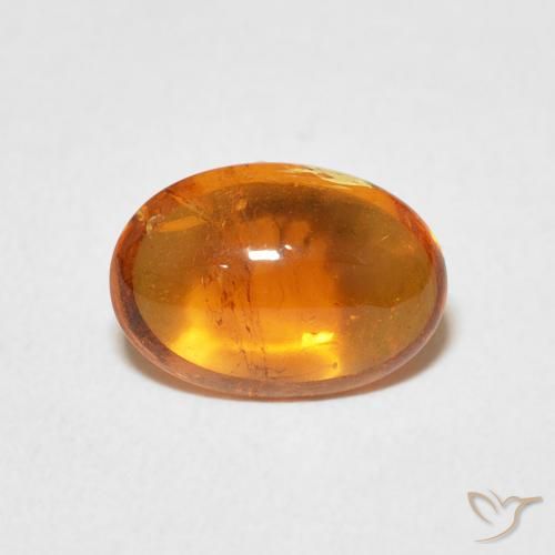 2.29ct Natural laranja avermelhado Granada espessartita, oval, Transparente