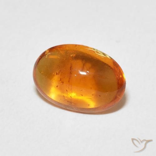 Granada espessartita laranja avermelhado Natural 2.29ct, oval, Transparente