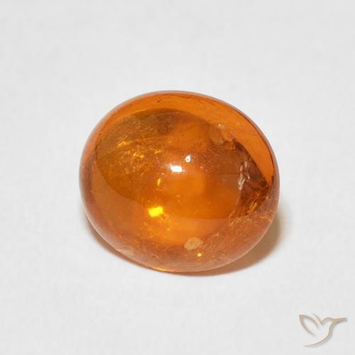 Granada espessartita fogo laranja Natural 3.45ct, oval, Transparente