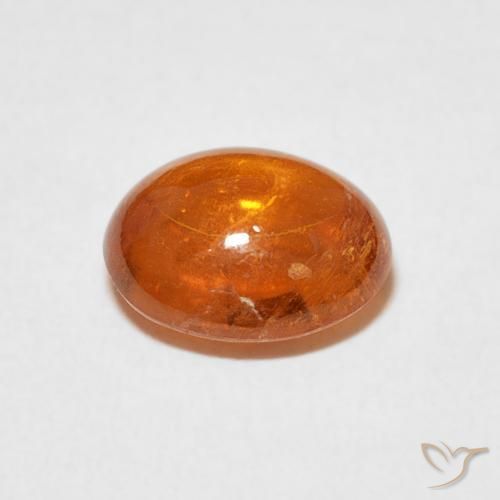 Granada espessartita fogo laranja Natural 3.45ct, oval, Transparente