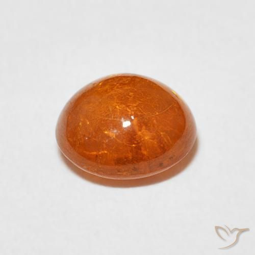 Granada espessartita Laranja Médio Natural 2.48ct, oval, Transparente