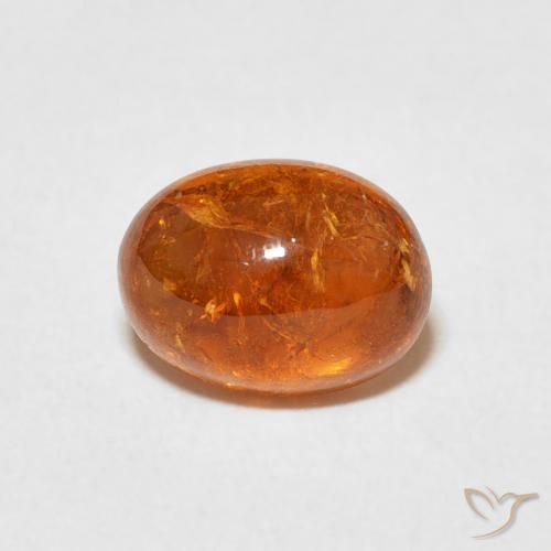 3.21ct Natural âmbar laranja Granada espessartita, oval, Transparente