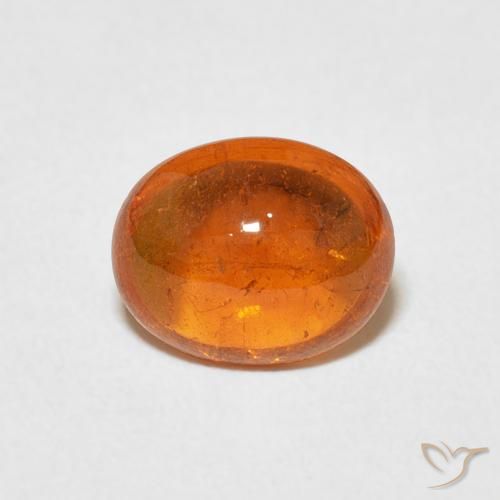 2.23ct Natural âmbar laranja Granada espessartita, oval, Transparente