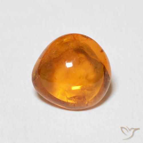 1.70ct Natural laranja avermelhado Granada espessartita, Formato de pêra, Transparente