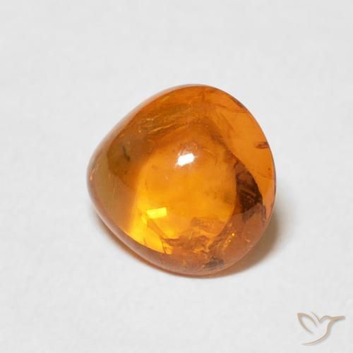 Granada espessartita laranja avermelhado Natural 1.70ct, Formato de pêra, Transparente