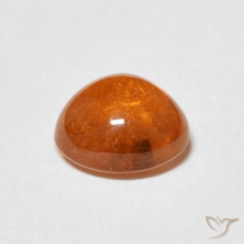 Granada espessartita âmbar laranja Natural 2.21ct, Formato de pêra, Transparente