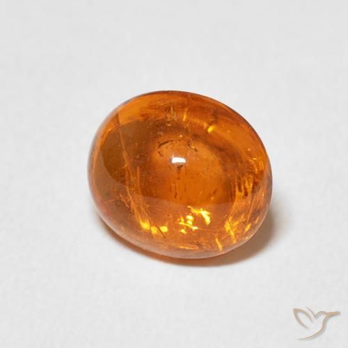 Granada espessartita Laranja Médio Natural 2.11ct, oval, Transparente