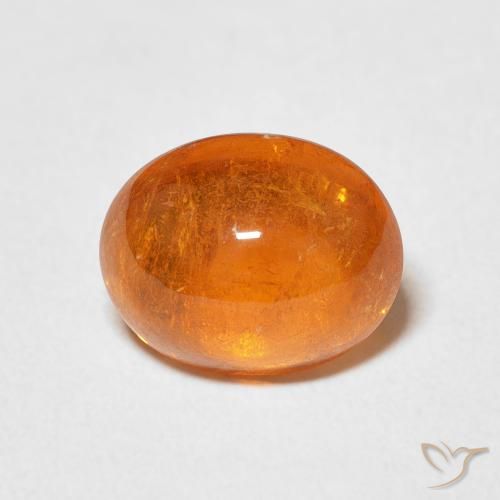 4.21ct Natural Laranja Médio Granada espessartita, oval, Transparente