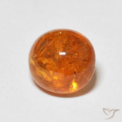 Granada espessartita Laranja Médio Natural 3.98ct, oval, Transparente
