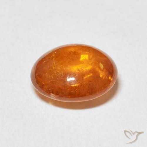 Granada espessartita fogo laranja Natural 3.36ct, oval, Transparente