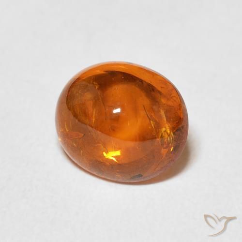 Granada espessartita Laranja Médio Natural 2.59ct, oval, Transparente