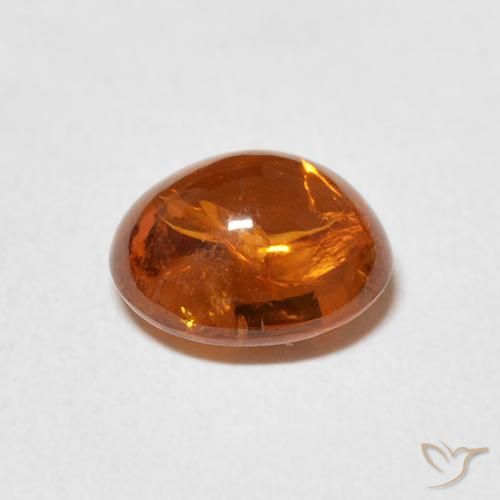 Granada espessartita Laranja Médio Natural 2.59ct, oval, Transparente