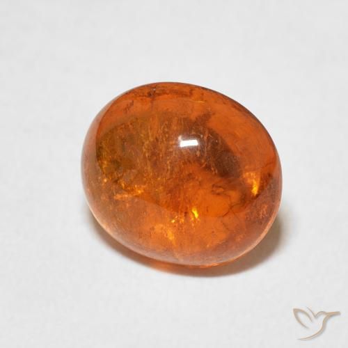 Granada espessartita Laranja Profundo Natural 2.89ct, oval, Transparente