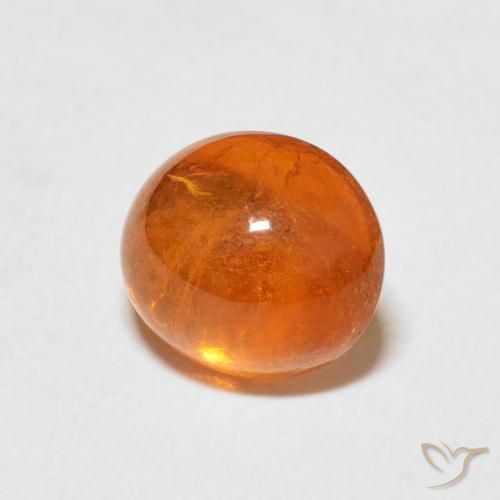 Granada espessartita Laranja Médio Natural 2.84ct, oval, Transparente