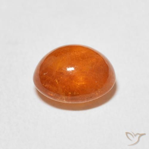 Granada espessartita Laranja Médio Natural 2.84ct, oval, Transparente