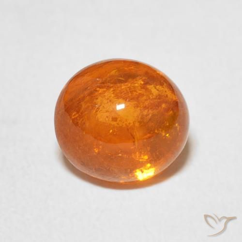 2.99ct Natural laranja avermelhado Granada espessartita, oval, Transparente