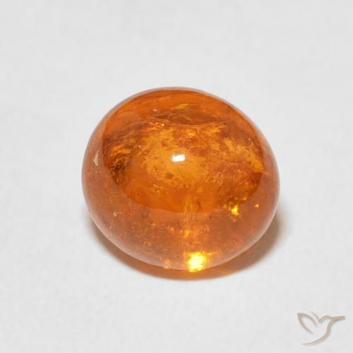 Granada espessartita laranja avermelhado Natural 2.99ct, oval, Transparente