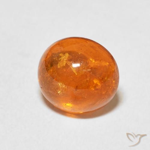 Granada espessartita Laranja Médio Natural 2.93ct, oval, Transparente