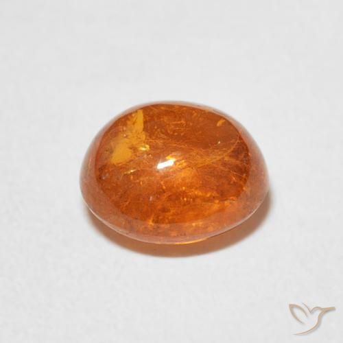 Granada espessartita Laranja Médio Natural 2.93ct, oval, Transparente