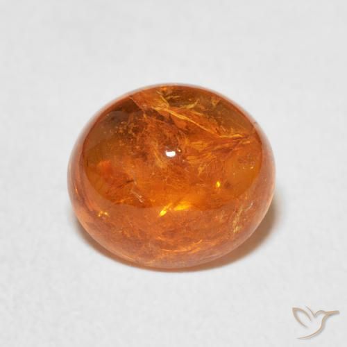 3.22ct Natural Laranja Profundo Granada espessartita, oval, Transparente