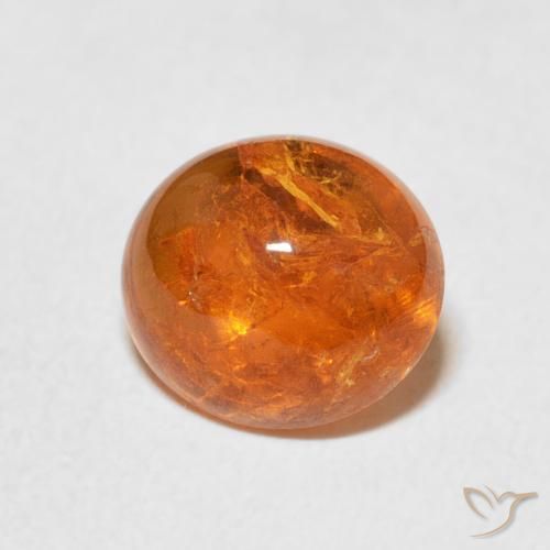 Granada espessartita Laranja Profundo Natural 3.22ct, oval, Transparente
