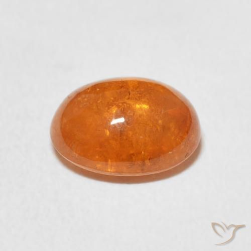 Granada espessartita Laranja Médio Natural 2.82ct, oval, Transparente
