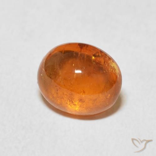Granada espessartita Laranja Médio Natural 2.05ct, oval, Transparente