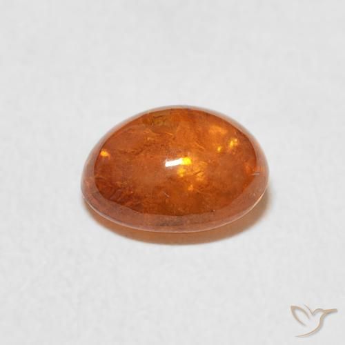 Granada espessartita Laranja Médio Natural 2.05ct, oval, Transparente