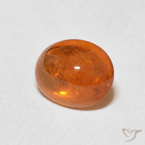 Granada espessartita Laranja Médio Natural 2.37ct, oval, Transparente