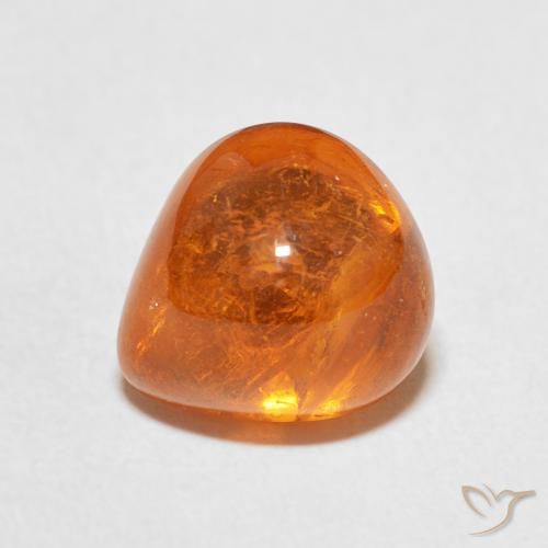 6.45ct Natural Laranja Profundo Granada espessartita, Formato de pêra, Transparente
