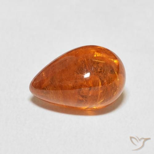4.10ct Natural âmbar laranja Granada espessartita, oval, Transparente