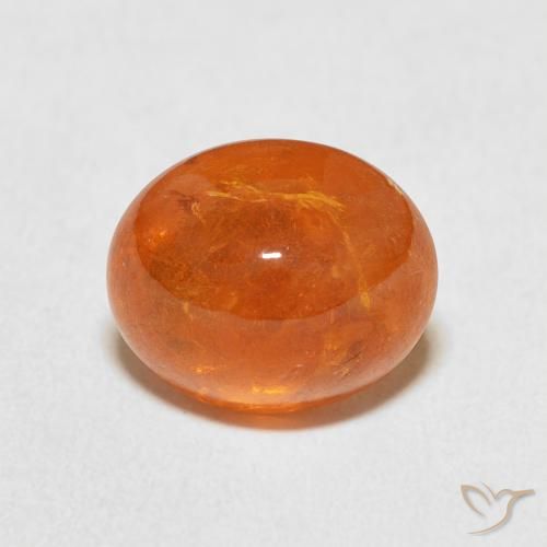 5.28ct Natural Laranja Médio Granada espessartita, oval, Transparente