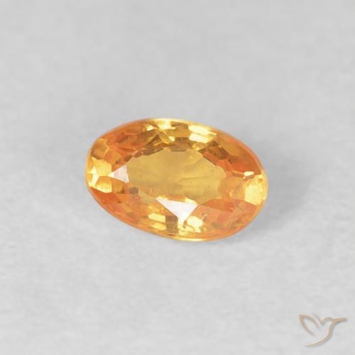 Granada espessartita Laranja Intenso Natural 0.34ct, oval, VS