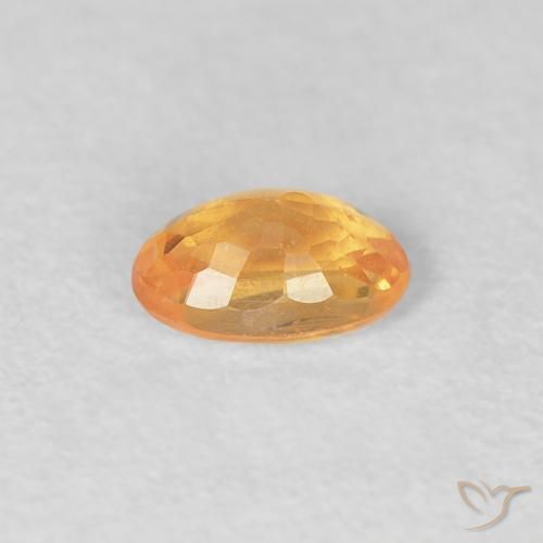Granada espessartita Laranja Intenso Natural 0.34ct, oval, VS