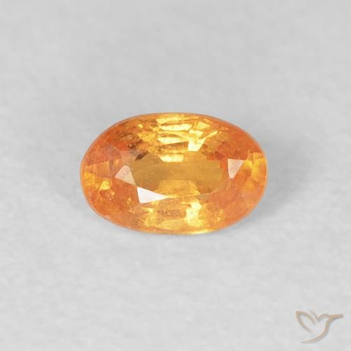 0.39ct Natural Laranja brilhante Granada espessartita, oval, VS