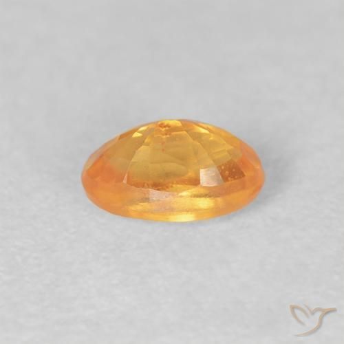 Granada espessartita Laranja Intenso Natural 0.43ct, oval, VS