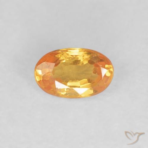 0.36ct Natural Laranja Intenso Granada espessartita, oval, VS