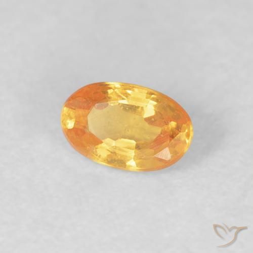 Granada espessartita Laranja Intenso Natural 0.36ct, oval, VS