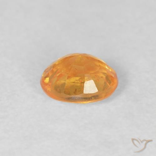 Granada espessartita Laranja Médio Natural 0.51ct, oval, VS