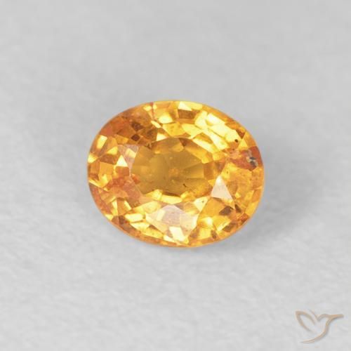 Granada espessartita Laranja-Ouro Natural 0.57ct, oval, VS