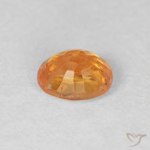 Granada espessartita Laranja-Ouro Natural 0.57ct, oval, VS