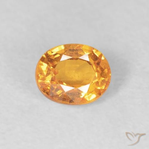 0.56ct Natural mel de laranja Granada espessartita, oval, VS