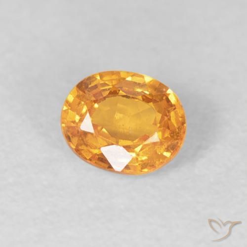 Granada espessartita mel de laranja Natural 0.56ct, oval, VS