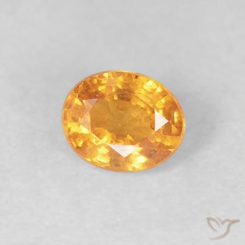 Granada espessartita Laranja Intenso Natural 0.56ct, oval, VS